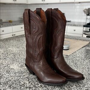 Dan Post Dark Brown Western Boots